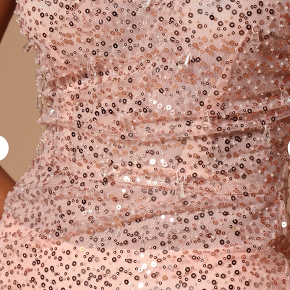 Fashion nova Pink Elegant Sequin Evening Gown - Picture 3 of 4